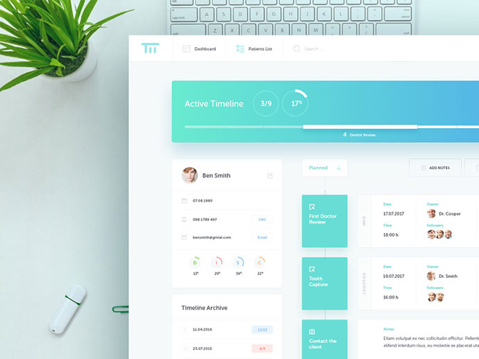 推荐12款时间线UI界面设计 - 配图8