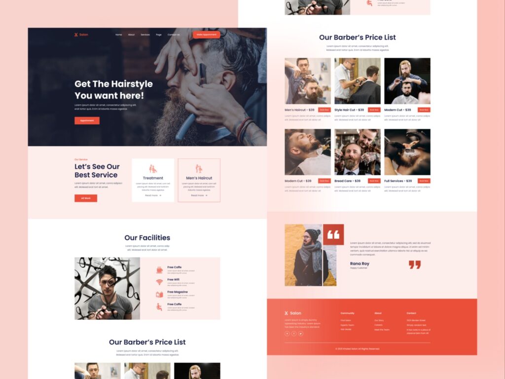 几款美容美发行业网页设计灵感 - 配图2